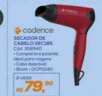 Secador de cabelo sec185 cadence