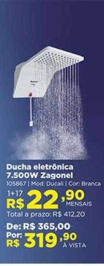 Ducha eletrônica 7.500w zagonel