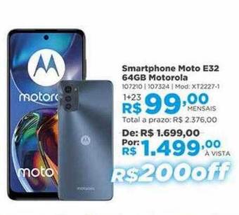 Smartphone moto e32 64gb motorola
