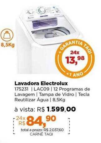 Lojas TaQi Lavadora electrolux oferta