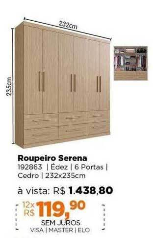 Lojas TaQi Roupeiro serena oferta