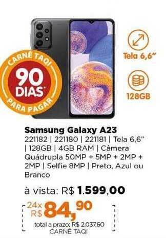Lojas TaQi Samsung galaxy a23 oferta