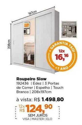 Lojas TaQi Roupeiro slow oferta