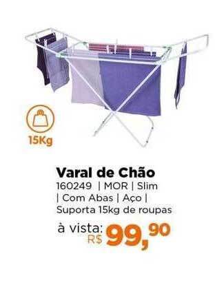 Lojas TaQi Varal de chão oferta