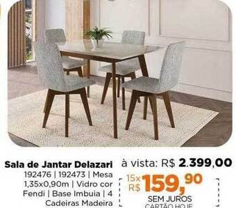 Lojas TaQi Sala de jantar delazari oferta