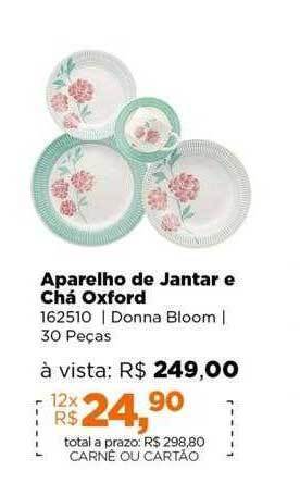 Lojas TaQi Aparelho de jantar e chá oxford oferta