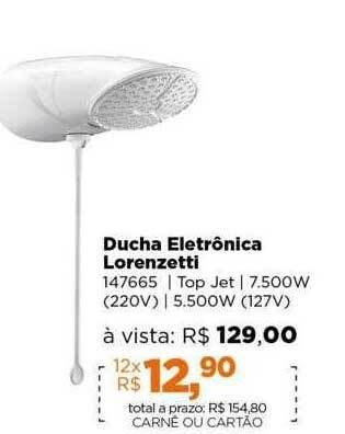 Lojas TaQi Ducha eletrônica lorenzetti oferta
