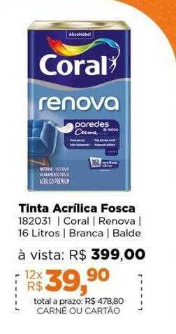 Tinta acrílica fosca