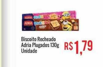 Mart Minas Biscoito recheado adria plugados unidade oferta