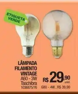 Lâmpada filamento vintage