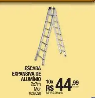 Escada expansiva de alumínio