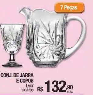 Milium Conj. de jarra e copos oferta