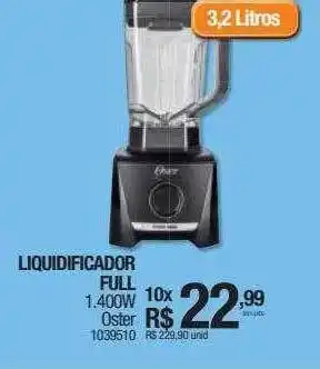 Liquidificador full 1.400w oster