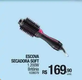 Milium Escova secadora soft 1.200w britânia oferta