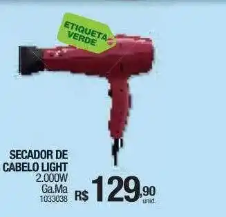 Secador de cabelo light 2.000w ga.ma