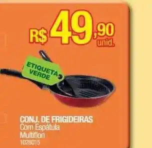 Conj. de frigideiras com espátula multiflon