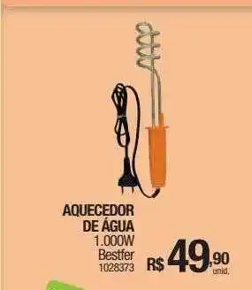 Milium Aquecedor de água 1.000w bestfer oferta