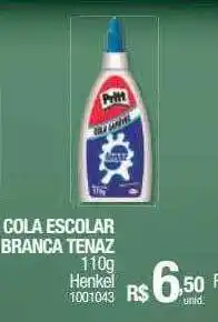 Cola escolar branca tenaz henkel