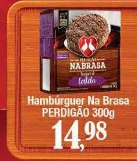 Supermercados Unidos Hambúrguer na brasa perdigão oferta