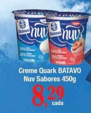 Supermercados Unidos Creme quark batavo nuv sabores oferta