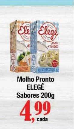 Supermercados Unidos Molho pronto elegê sabores oferta