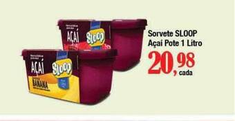 Supermercados Unidos Sorvete sloop açaí pote oferta