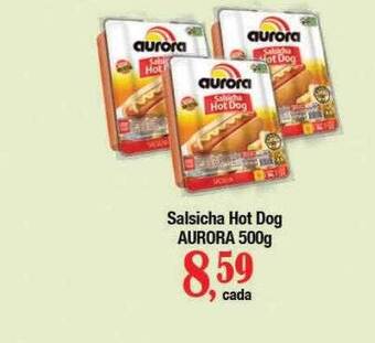 Supermercados Unidos Salsicha hot dog aurora oferta