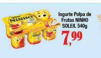Supermercados Unidos Iogurte polpa de frutas ninho soleil oferta