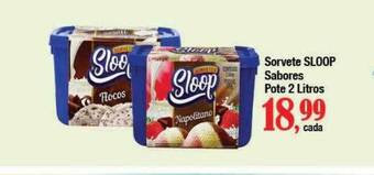 Supermercados Unidos Sorvete sloop sabores pote oferta