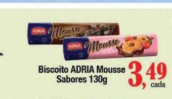 Supermercados Unidos Biscoito adria mousse sabores oferta