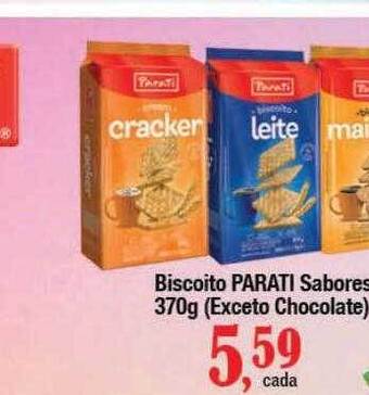 Supermercados Unidos Biscoito parati sabores exceto chocolate oferta