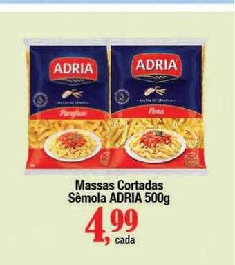 Supermercados Unidos Massas cortadas sêmola adria oferta