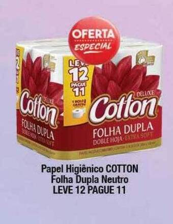 Supermercados Unidos Papel higiênico cotton folha dupla neutro oferta