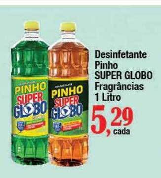 Supermercados Unidos Desinfetante pinho super globo fragrâncias oferta