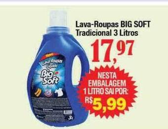 Supermercados Unidos Lava-roupas big soft tradicional oferta