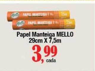 Supermercados Unidos Papel manteiga mello 29cm x 7.5m oferta