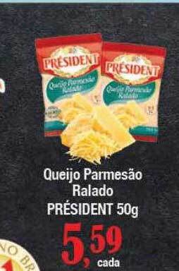 Supermercados Unidos Queijo parmesão ralado président oferta