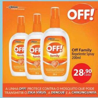 Tchê Farmácias Off! family repelente spray oferta