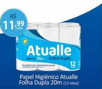 Papel higiênico atualle folha dupla
