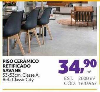 Tumelero Piso cerâmico retificado savane oferta