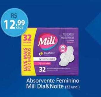 Tchê Farmácias Absorvente feminino mili dia&noite oferta