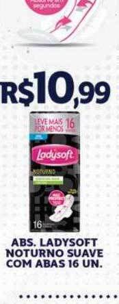 Tchê Farmácias Abs. ladysoft noturno suave com abas 16 oferta