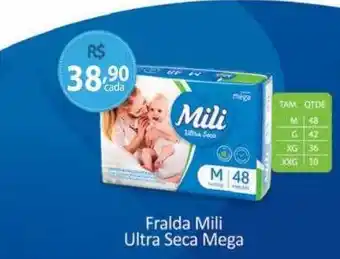 Tchê Farmácias Fralda mili ultra seca mega oferta
