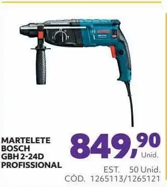 Tumelero Martelete bosch gbh 2-24d profissional oferta