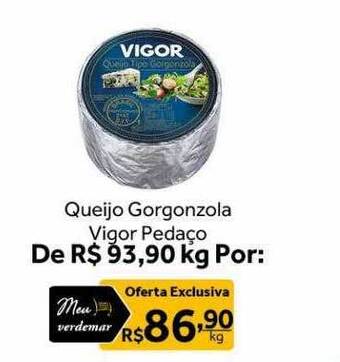 Verdemar Supermercado Queijo gorgonzola vigor pedaço oferta
