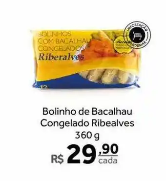 Verdemar Supermercado Bolinho de bacalhau congelado riberalves oferta