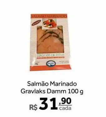 Salmão marinado gravlaks damm