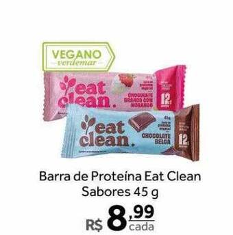 Barra de proteína eat clean sabores