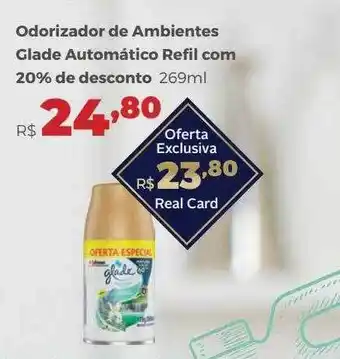 Villarreal Supermercados Odorizador de ambientes glade automático refil com 20% de desconto oferta