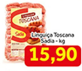 Shibata Supermercados Linguica Toscana Sadia 1kg oferta